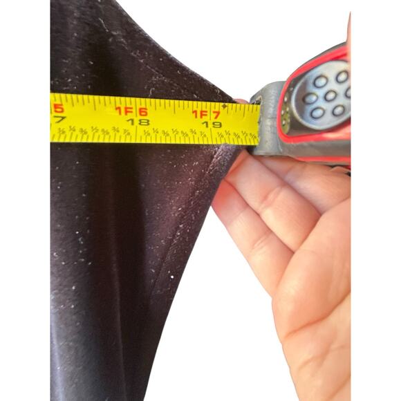 PATRA Velvet Maxi Dress Size 14 Black Floral Whimsygoth Y2K Stretch Made In USA - Picture 15 of 15